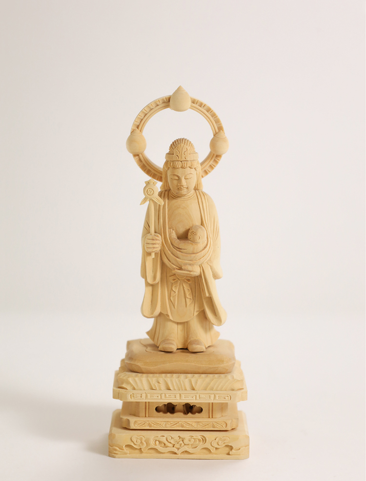 鬼子母神｜木彫像ki-1910（zo-83） | 津山銘木有馬店